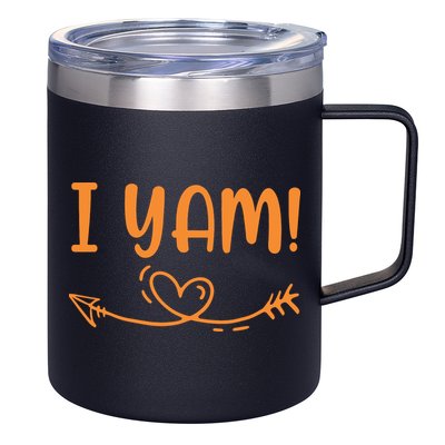 Thanksgiving Matching Couple SheS My Sweet Potato I Yam Set 12oz Stainless Steel Coffee Mug