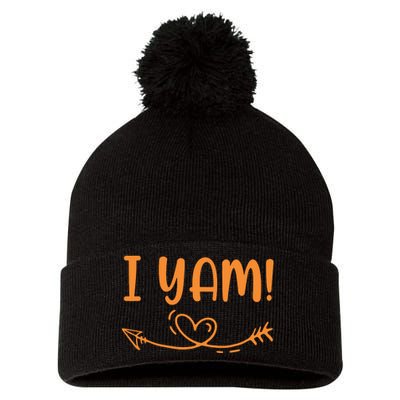 Thanksgiving Matching Couple SheS My Sweet Potato I Yam Set Pom Pom 12in Knit Beanie