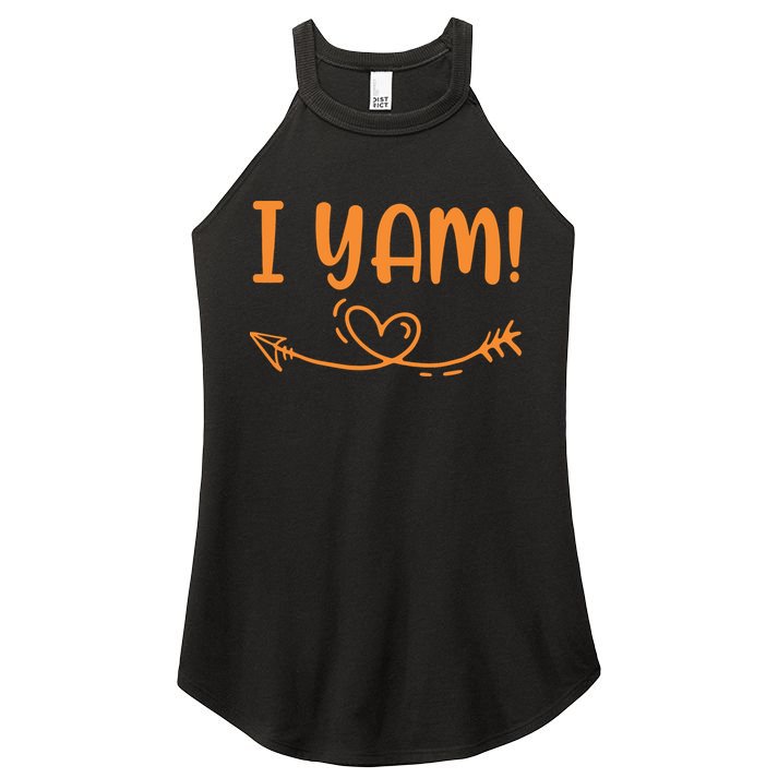 Thanksgiving Matching Couple SheS My Sweet Potato I Yam Set Women's Perfect Tri Rocker Tank