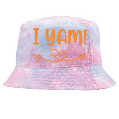 Thanksgiving Matching Couple SheS My Sweet Potato I Yam Set Tie-Dyed Bucket Hat