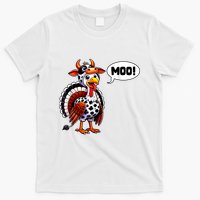 Turkey Moo Cow Funny Thanksgiving Shirts For Women T-Shirt