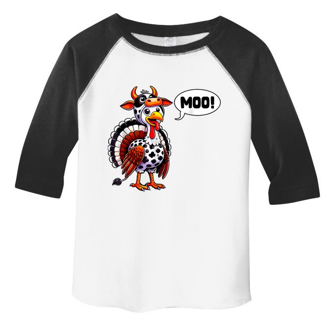 Turkey Moo Cow Funny Thanksgiving Shirts For Women Toddler Fine Jersey T-Shirt