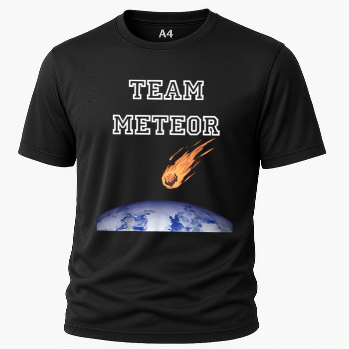 Team Meteor Crashing Into Planet Performance Shirt