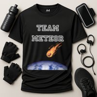 Team Meteor Crashing Into Planet Performance Shirt