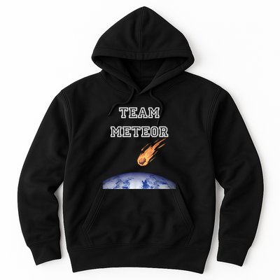 Team Meteor Crashing Into Planet Hoodie