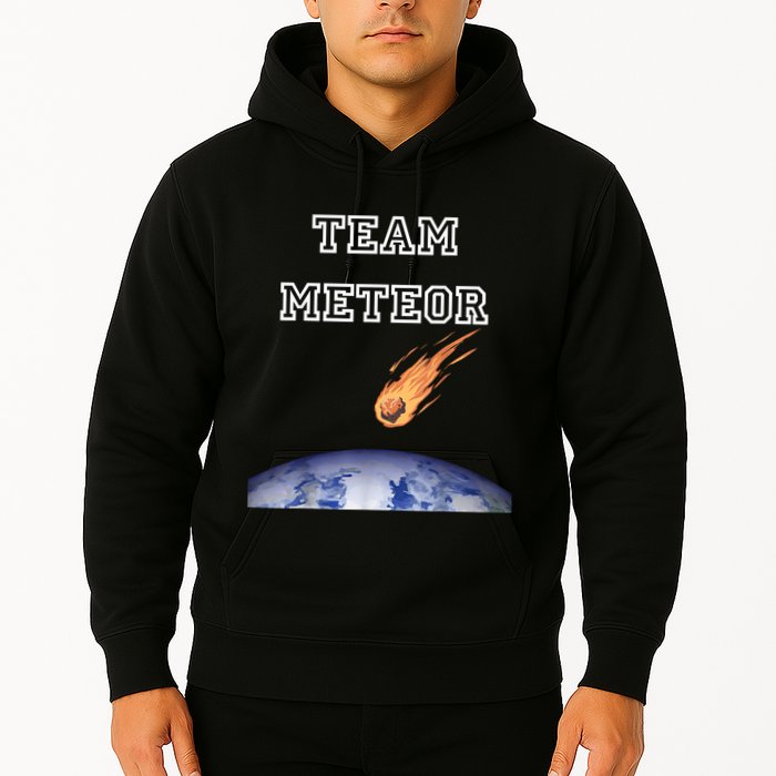 Team Meteor Crashing Into Planet Hoodie
