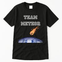 Team Meteor Crashing Into Planet Tall T-Shirt