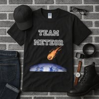 Team Meteor Crashing Into Planet Tall T-Shirt