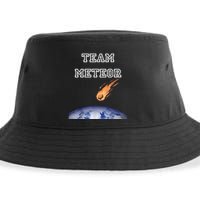 Team Meteor Crashing Into Planet Sustainable Bucket Hat