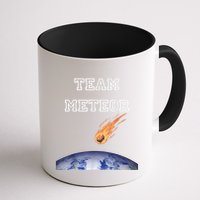 Team Meteor Crashing Into Planet Mug