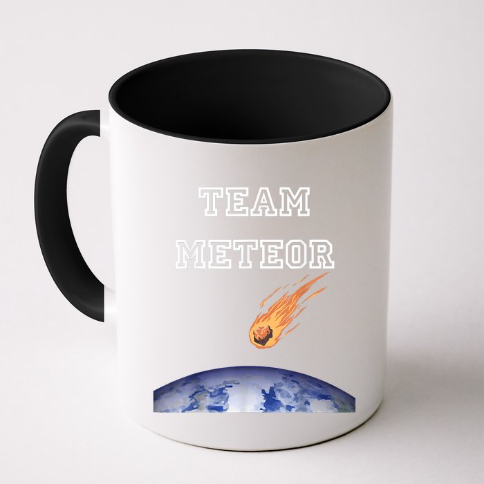 Team Meteor Crashing Into Planet Mug