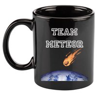 Team Meteor Crashing Into Planet 11oz C Handle Ceramic Mug