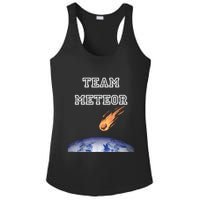 Team Meteor Crashing Into Planet Ladies PosiCharge Competitor Racerback Tank