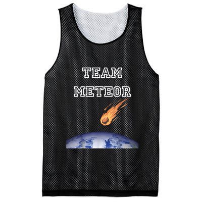 Team Meteor Crashing Into Planet Mesh Reversible Basketball Jersey Tank