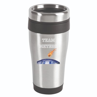 Team Meteor Crashing Into Planet 16oz Travel Tumbler