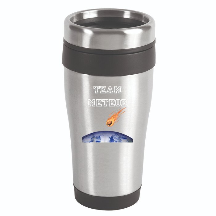 Team Meteor Crashing Into Planet 16oz Travel Tumbler