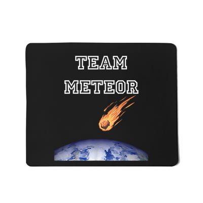 Team Meteor Crashing Into Planet Mousepad