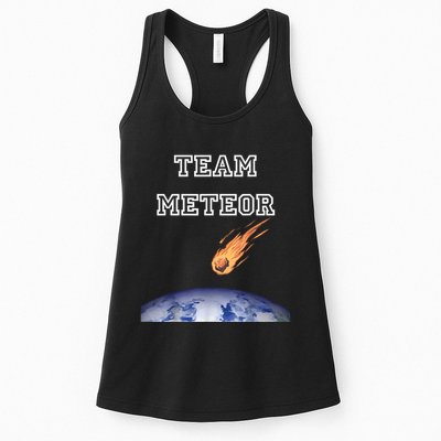Team Meteor Crashing Into Planet Womens Tank Top