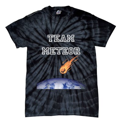 Team Meteor Crashing Into Planet Tie-Dye T-Shirt