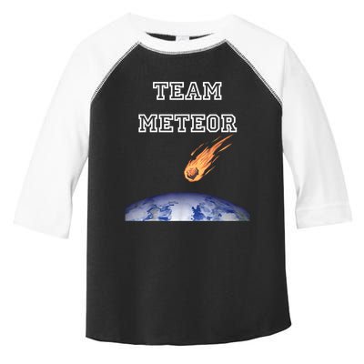 Team Meteor Crashing Into Planet Toddler Fine Jersey T-Shirt