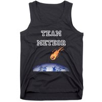 Team Meteor Crashing Into Planet Tank Top