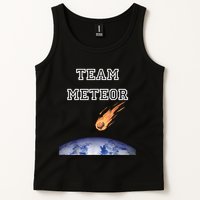 Team Meteor Crashing Into Planet Tank Top