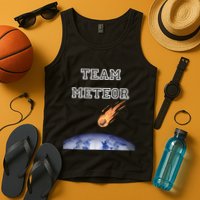 Team Meteor Crashing Into Planet Tank Top