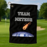 Team Meteor Crashing Into Planet Golf Towel