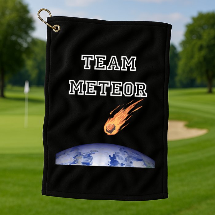 Team Meteor Crashing Into Planet Golf Towel