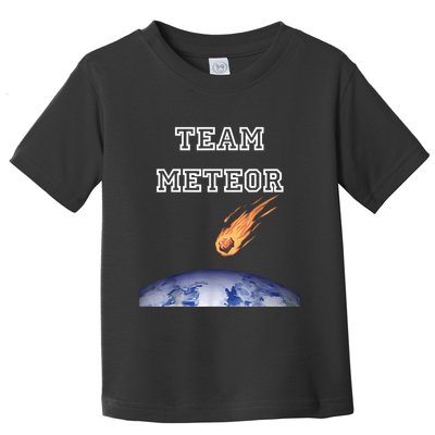 Team Meteor Crashing Into Planet Toddler T-Shirt