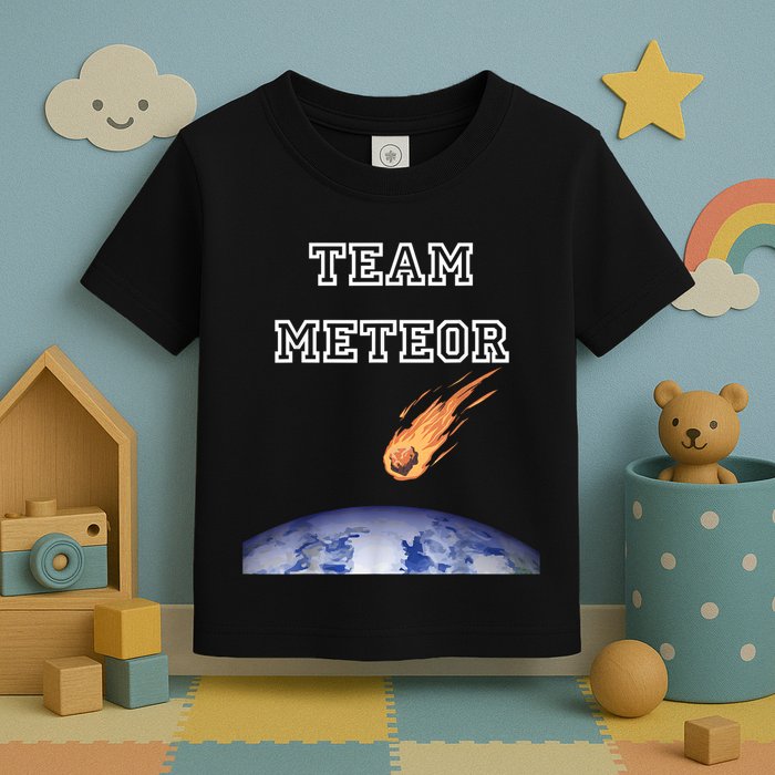 Team Meteor Crashing Into Planet Toddler T-Shirt