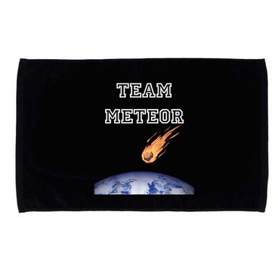 Team Meteor Crashing Into Planet Microfiber Hand Towel