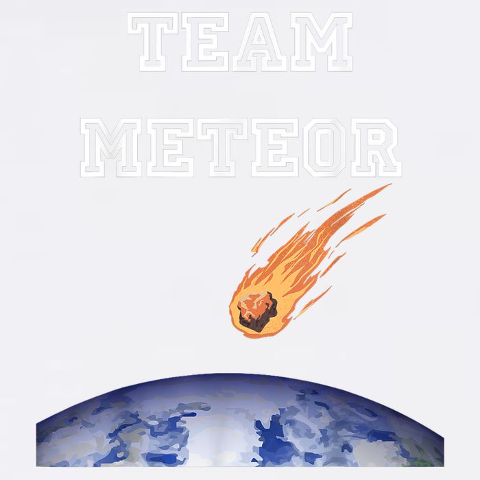 Team Meteor Crashing Into Planet Garment-Dyed Sweatshirt