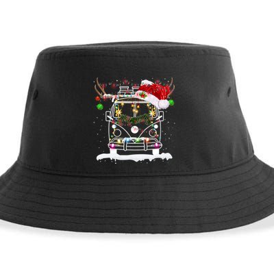 Tu Merry Christmas Camping Rv Costume Reindeer Santa Hat Funny Gift Sustainable Bucket Hat