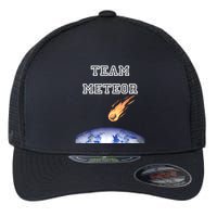 Team Meteor Crashing Into Planet Flexfit Unipanel Trucker Cap