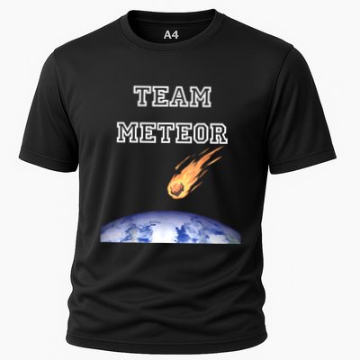 Team Meteor Crashing Into Planet Performance Shirt