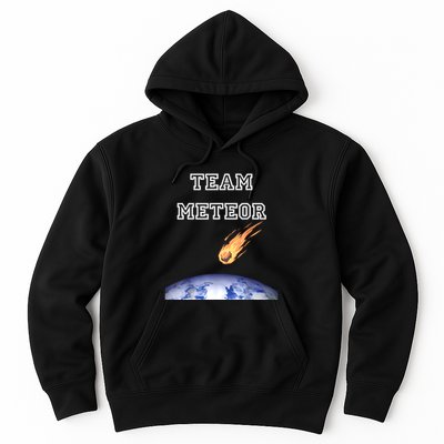 Team Meteor Crashing Into Planet Hoodie