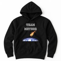 Team Meteor Crashing Into Planet Hoodie
