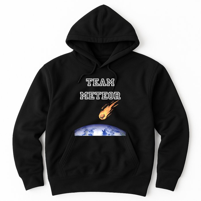 Team Meteor Crashing Into Planet Hoodie