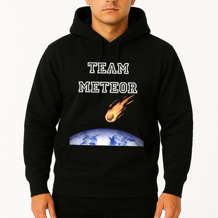 Team Meteor Crashing Into Planet Hoodie