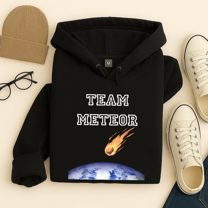 Team Meteor Crashing Into Planet Hoodie