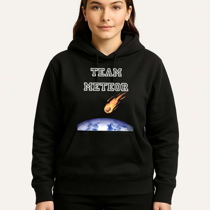 Team Meteor Crashing Into Planet Hoodie