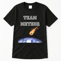 Team Meteor Crashing Into Planet Tall T-Shirt