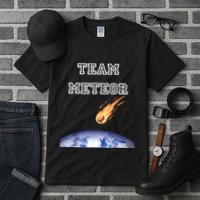Team Meteor Crashing Into Planet Tall T-Shirt
