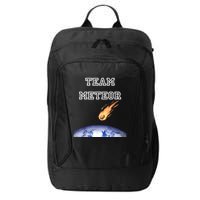 Team Meteor Crashing Into Planet City Backpack