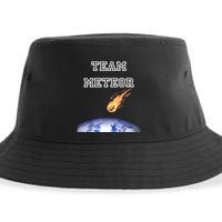Team Meteor Crashing Into Planet Sustainable Bucket Hat