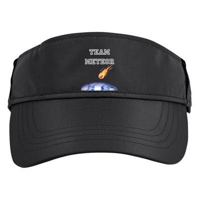 Team Meteor Crashing Into Planet Adult Drive Performance Visor