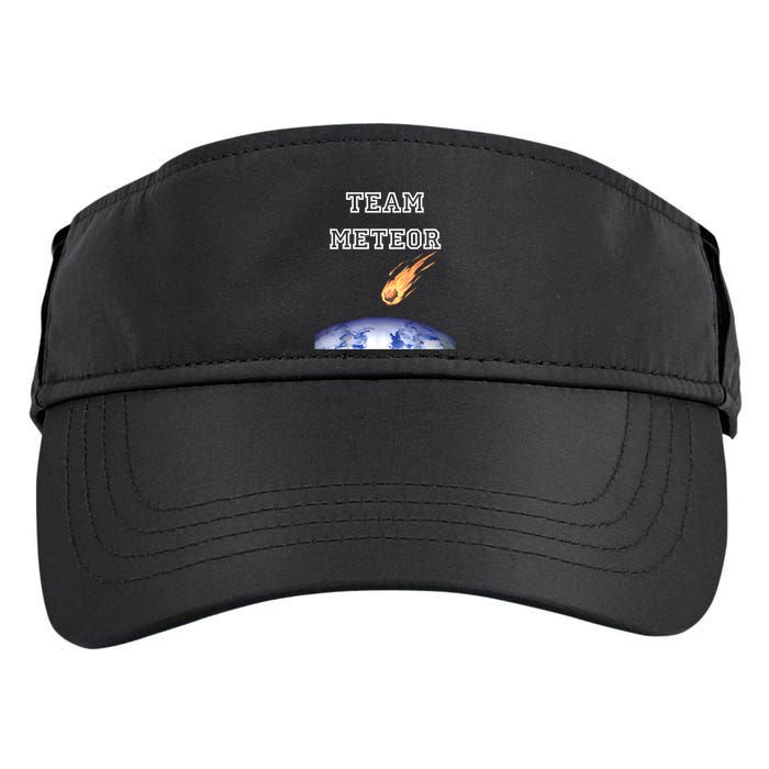 Team Meteor Crashing Into Planet Adult Drive Performance Visor