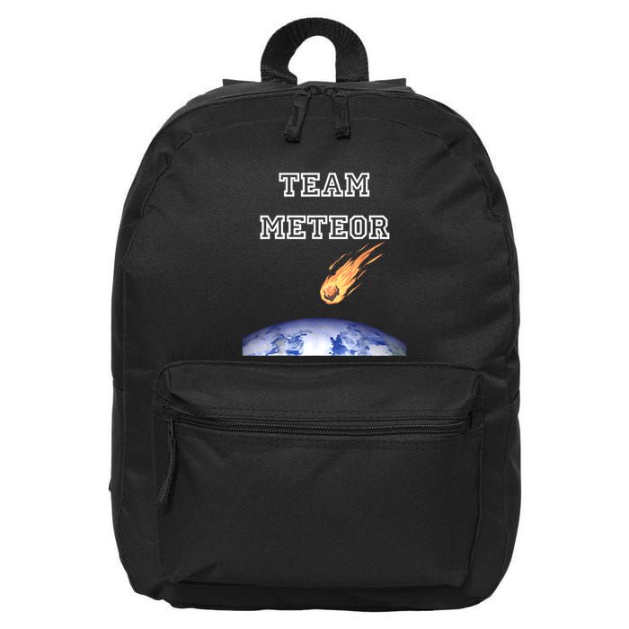Team Meteor Crashing Into Planet 16 in Basic Backpack