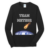 Team Meteor Crashing Into Planet Tall Long Sleeve T-Shirt